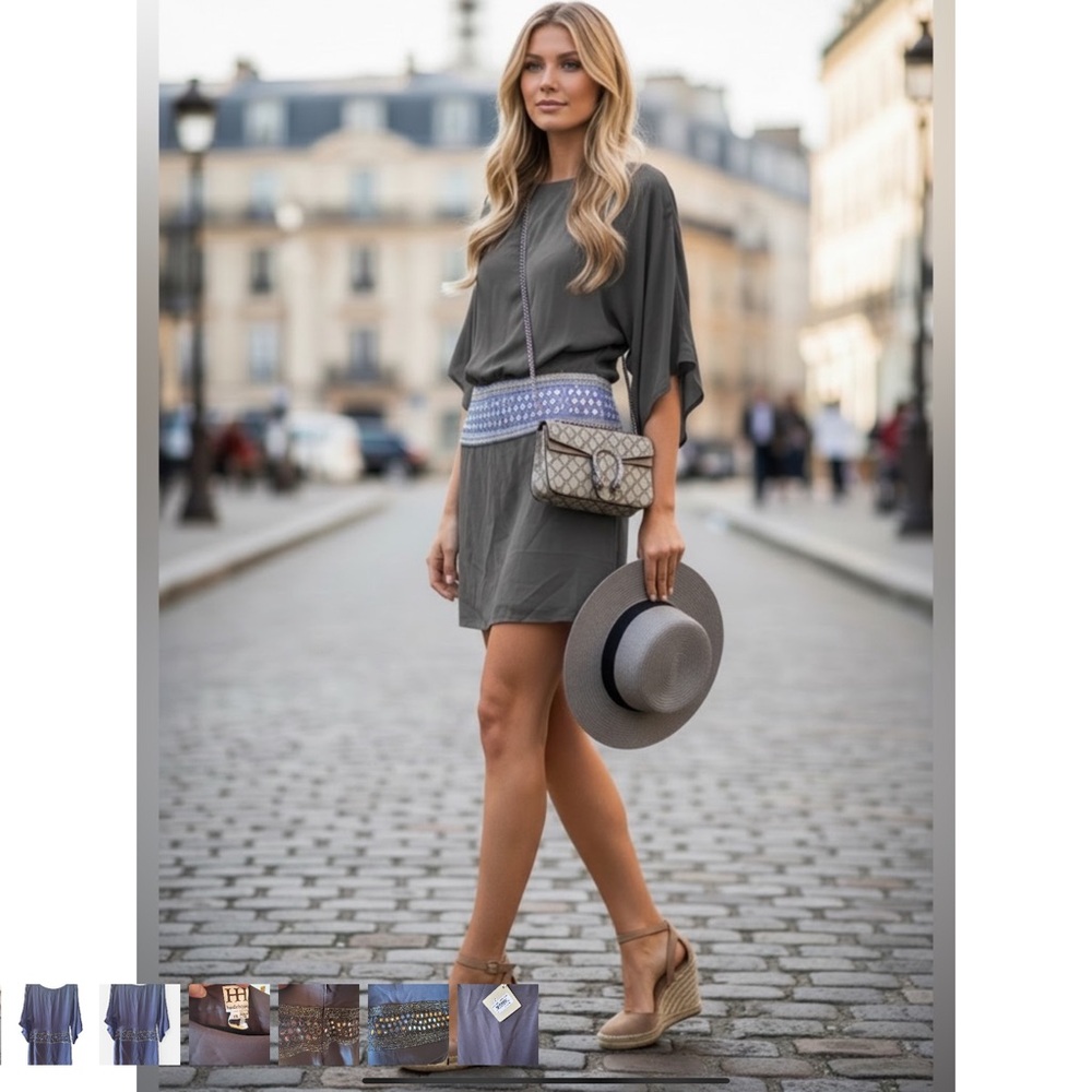 Haute Hippie Elephant Silk Mini Dress With Adorned
Waist, NWT $695
$256 $700